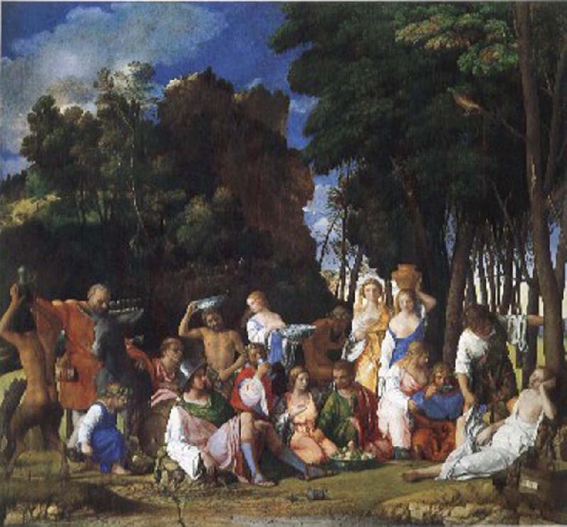 Gentile Bellini Feast of the Gods France oil painting art